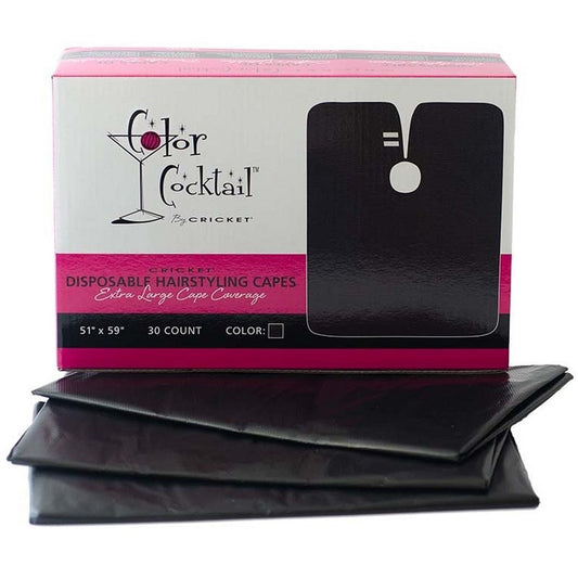 Capas desechables para peinar el cabello Cricket Color Cocktail (30 unidades)