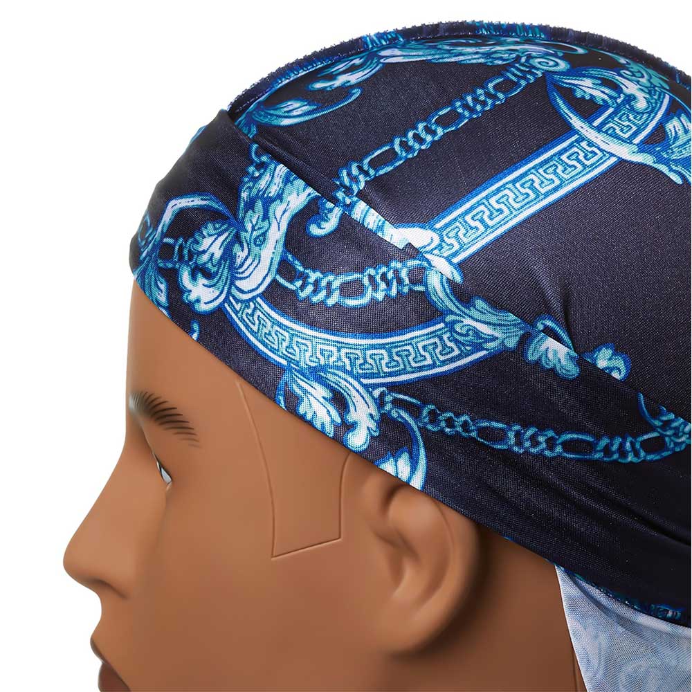 Power Wave Luxe Design Durag Ultimate Compression for a Perfect 360 Waves Royal Blue HD33