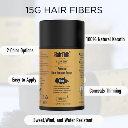Supreme Trimmer HairThik Hair Fibers - 15 Grams