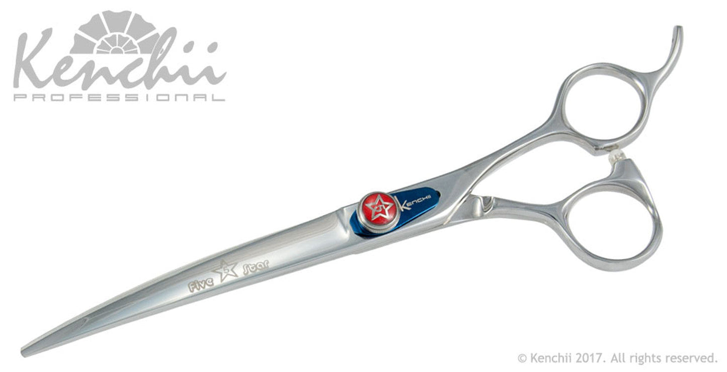 Kenchii Five Star Offset Curved Shears (Size Options)