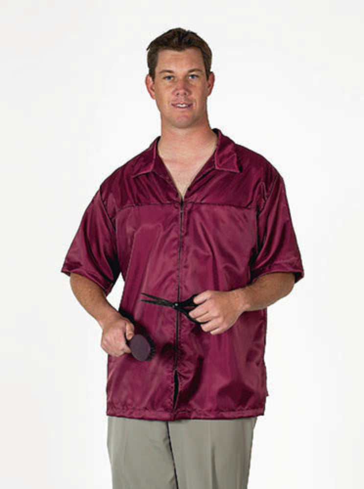 Hollywood Barber Jacket #725 Burgundy Size 54