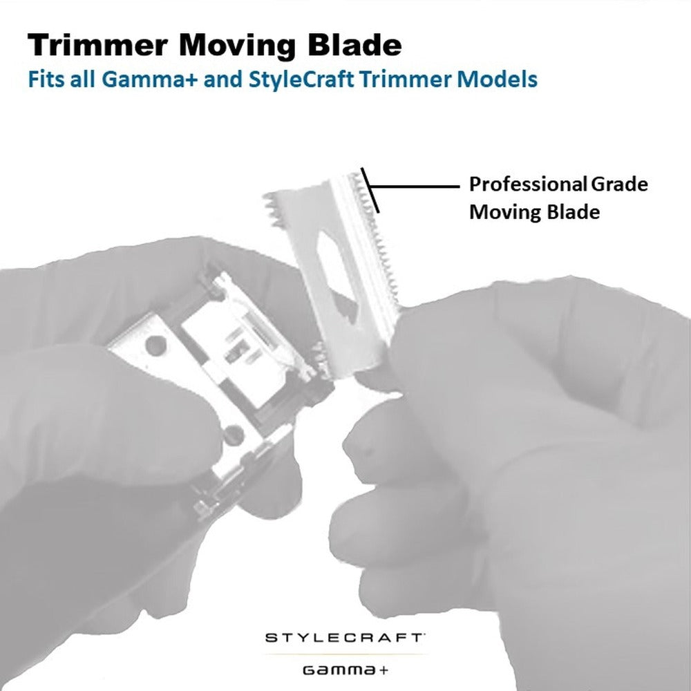 Stylecraft Replacement Moving "The One" Black Diamond Carbon DLC Deep Tooth Trimmer Blade SC532B