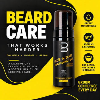 L3VEL3 Leave-In Beard Conditioning Foam