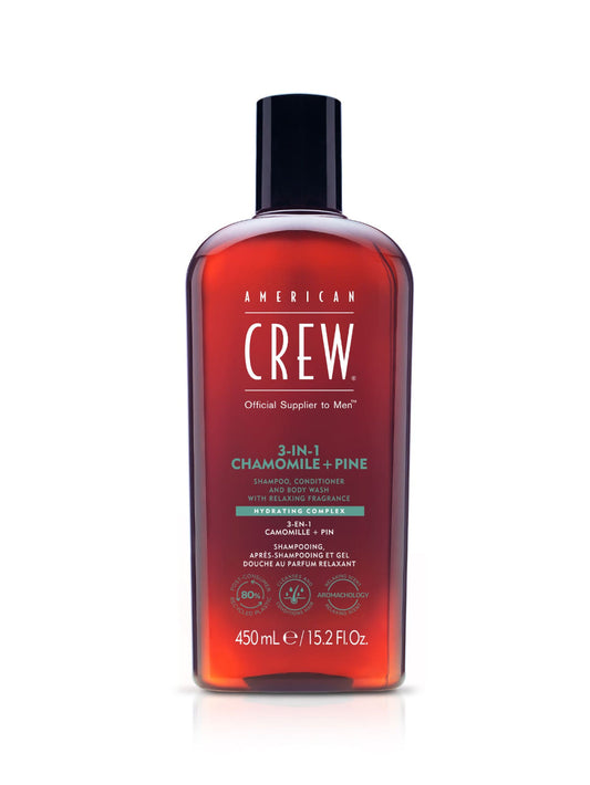 American Crew 3-in-1 Chamomile & Pine Shampoo, Conditioner & Body Wash