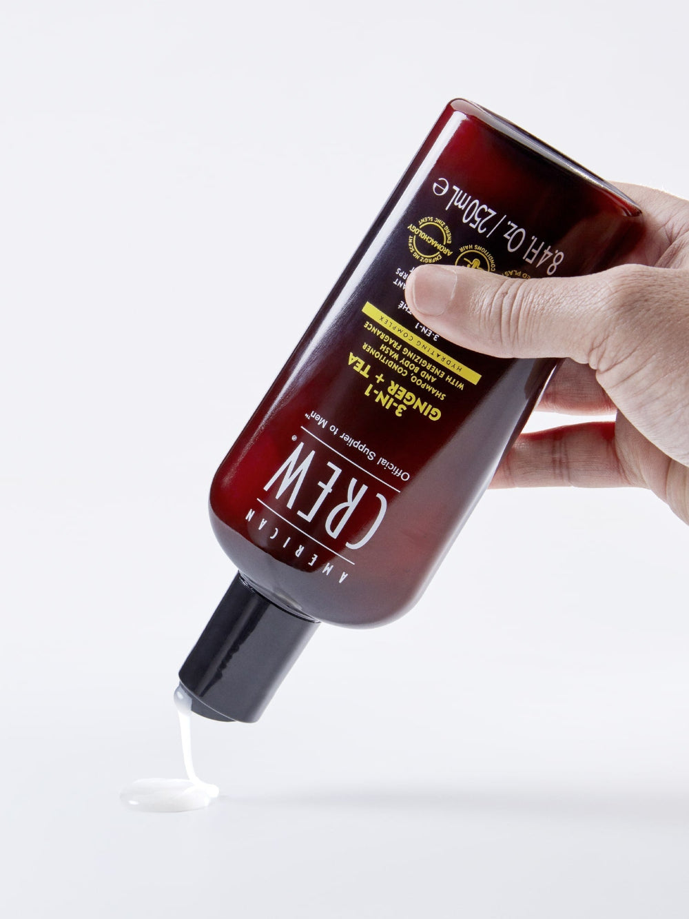 American Crew 3-in-1 Ginger + Tea Shampoo, Conditioner and Body Wash