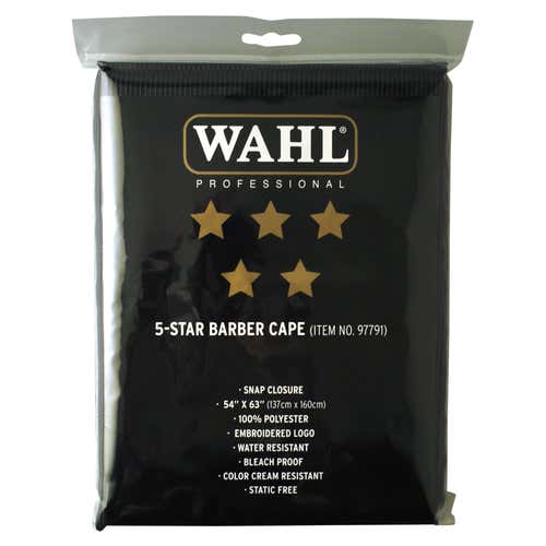 Wahl 5 Star Cape (Snap Closure Embroidered Logo)