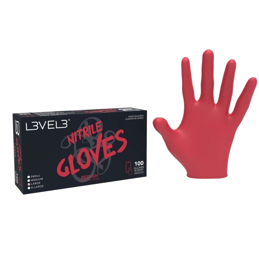 L3VEL3 Professional Barber Nitrile Gloves (Multiple Colors)