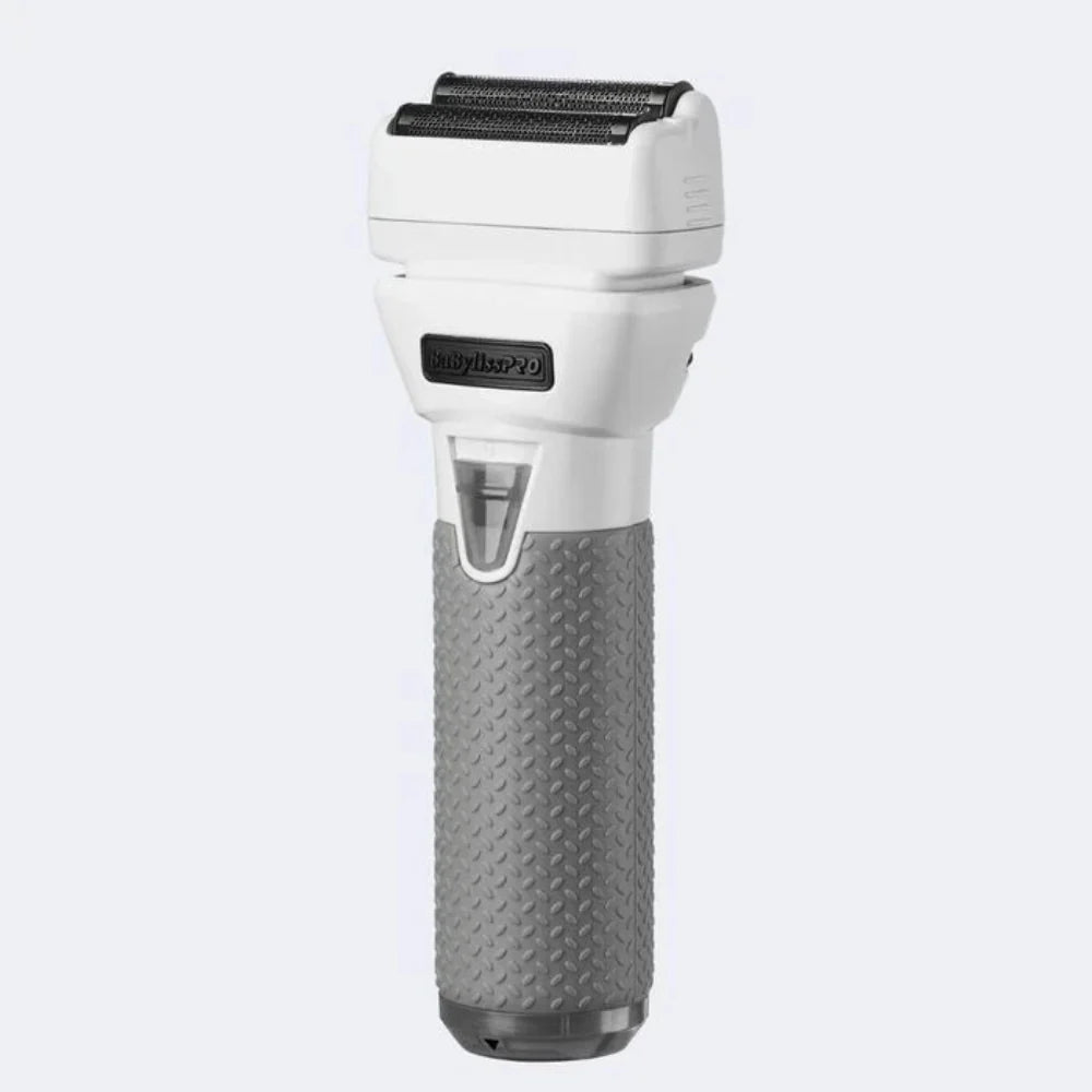 BaBylissPRO Limited Edition FXONE All-Metal Interchangeable Battery Double-Foil SHAVER Transparent White #FX79FSTW