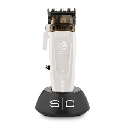 StyleCraft Limited Edition White Saber 2 Clipper with EON Digital Brushless Motor #SC619W