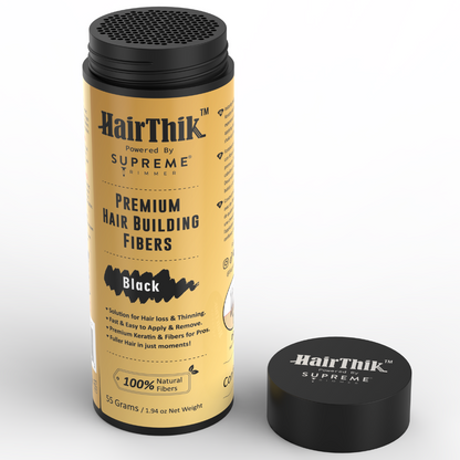 HairThik Hair Fibers - 55 grams - Hair Fiber - Supreme Trimmer Mens Trimmer Grooming kit 