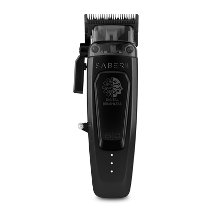 Saber 2.0 Clipper - Professional Cordless Modular Hair Clipper with High-Torque Digital Brushless Motor in Black 