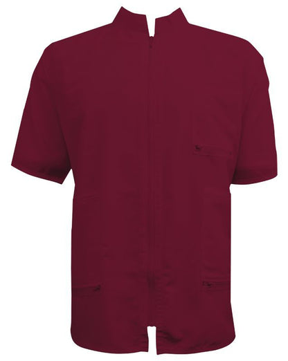 Vincent China Collar Jacket Burgundy