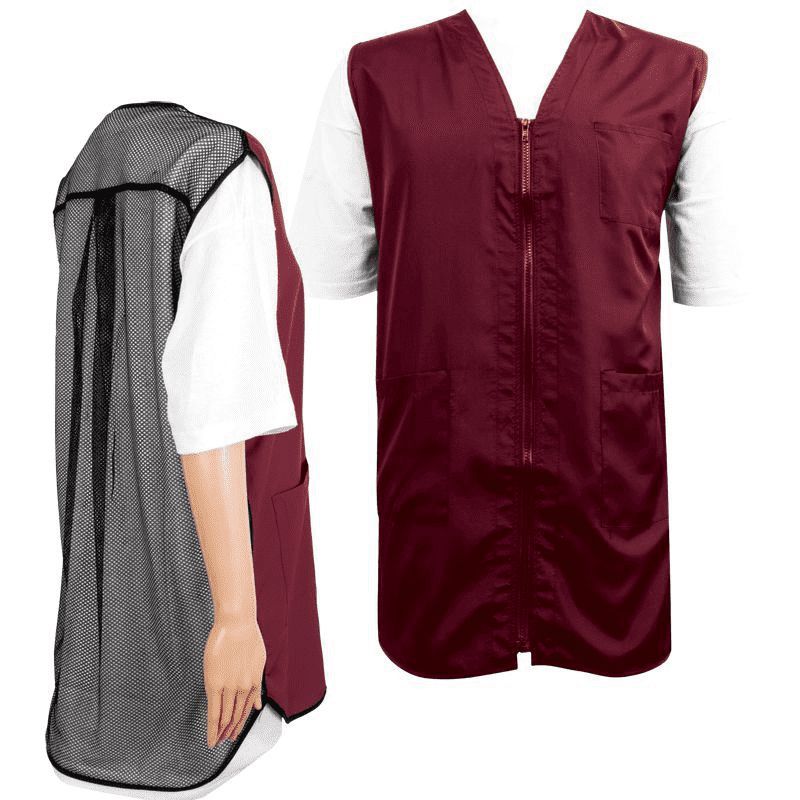 Vincent Mesh Back Vest Burgundy