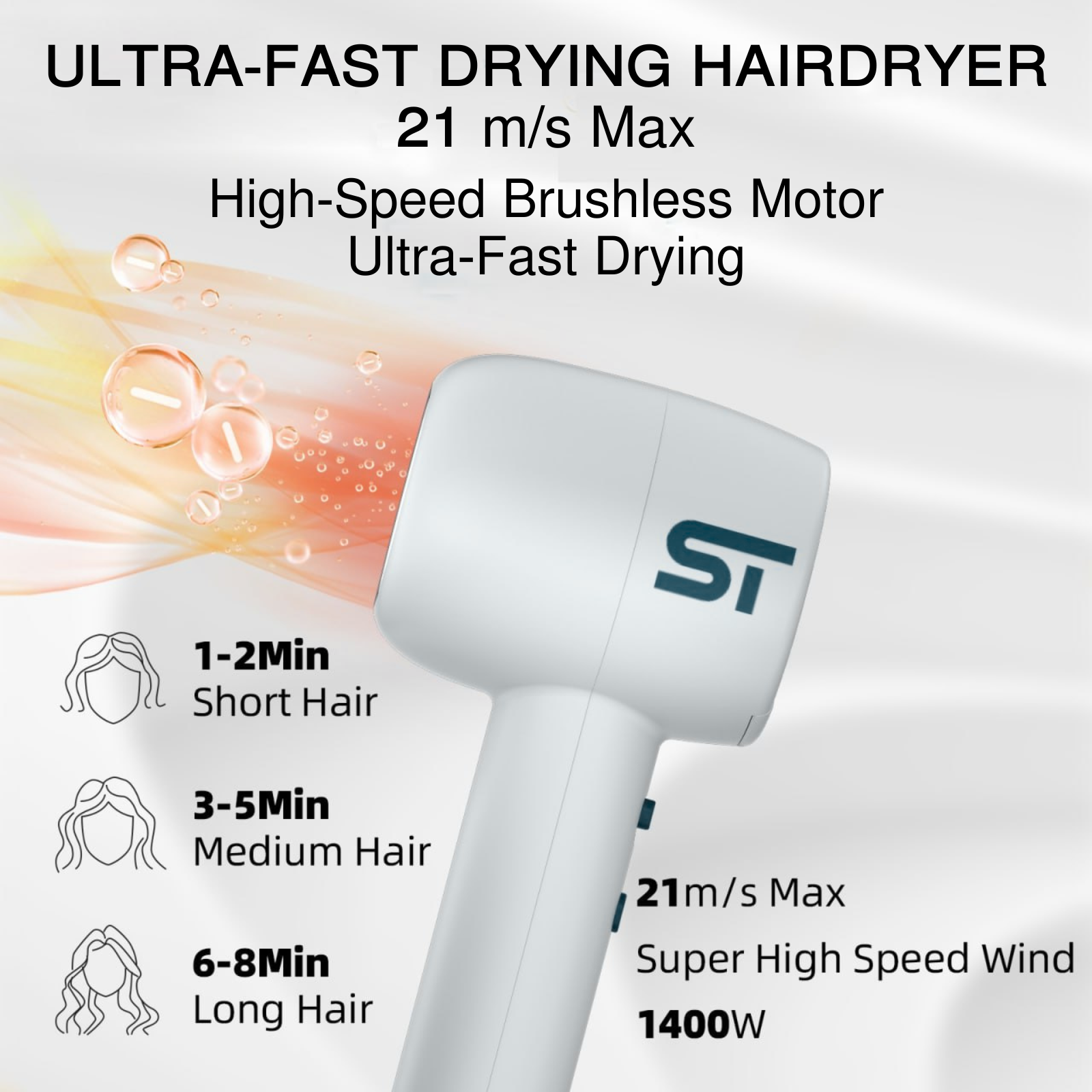 Brushless Hair Dryer - Hair Dryer - Supreme Trimmer Mens Trimmer Grooming kit 