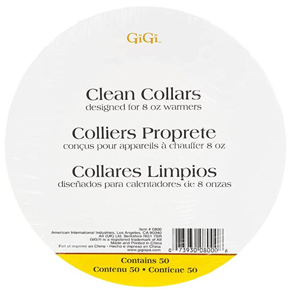 GiGi Clean Collars for 8 oz Wax Warmers - 50 Count