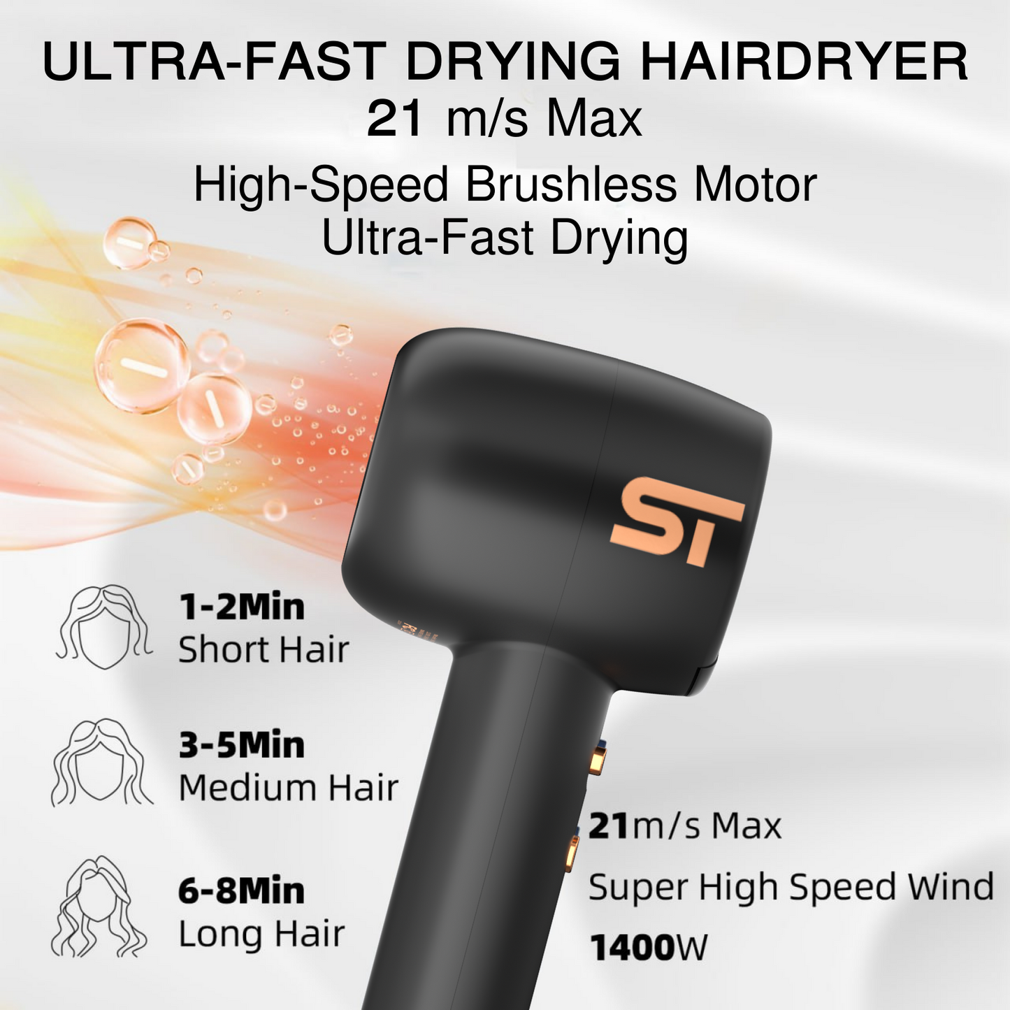 Brushless Hair Dryer - Hair Dryer - Supreme Trimmer Mens Trimmer Grooming kit 